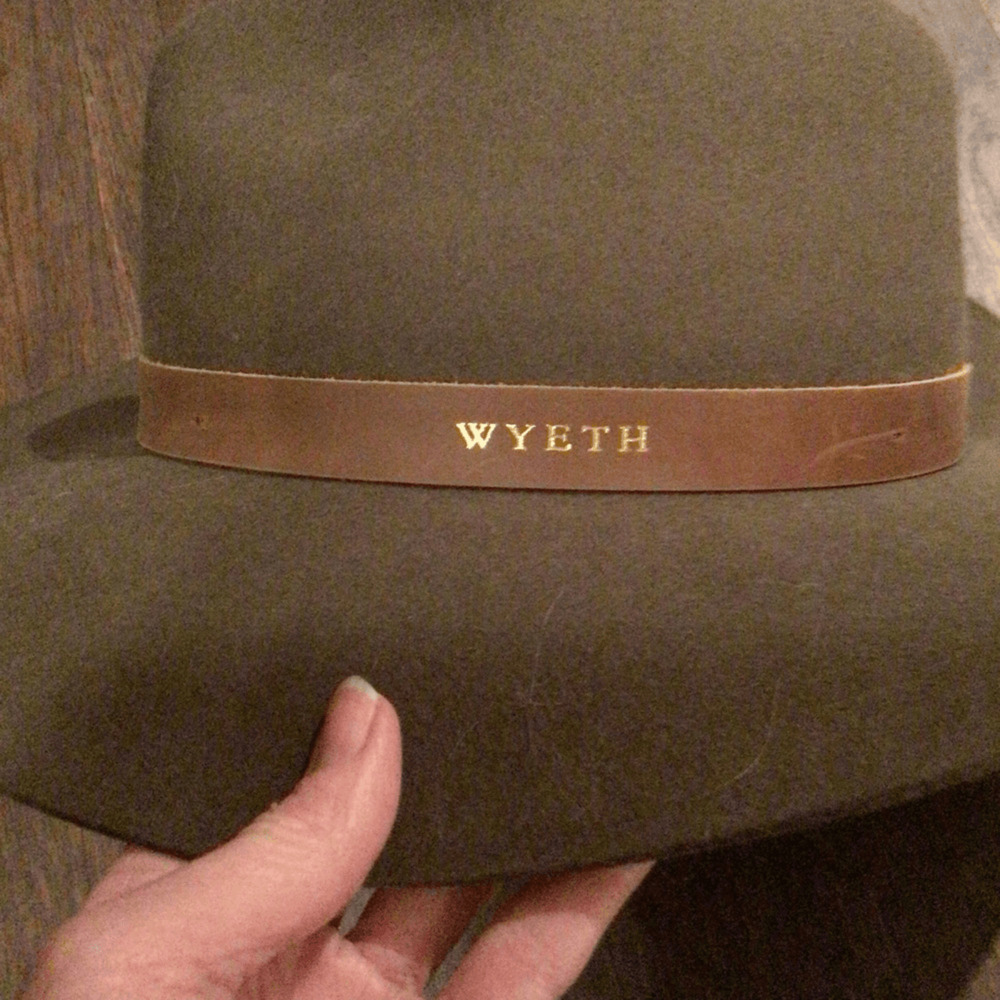 NEW!Wyeth Rustic green Rancher hat - Picture 3 of 7